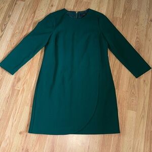 J Crew Tulip Hem Evergreen Dress Size 10